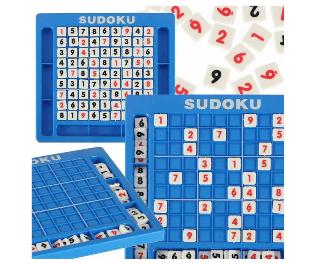 Numbrimäng lastele Sudoku mängulaud kuubikutega