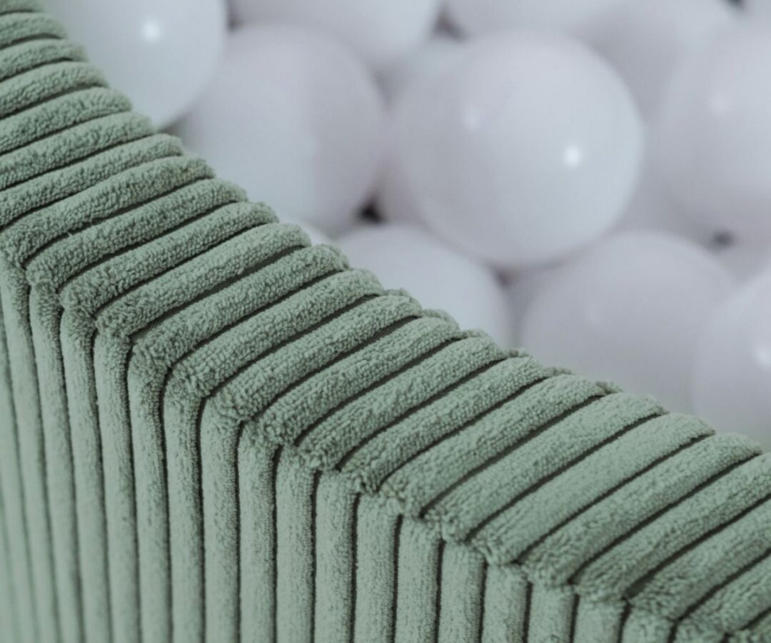Pallimere bassein Plush Nest 90/30cm roheline samet (pallideta)