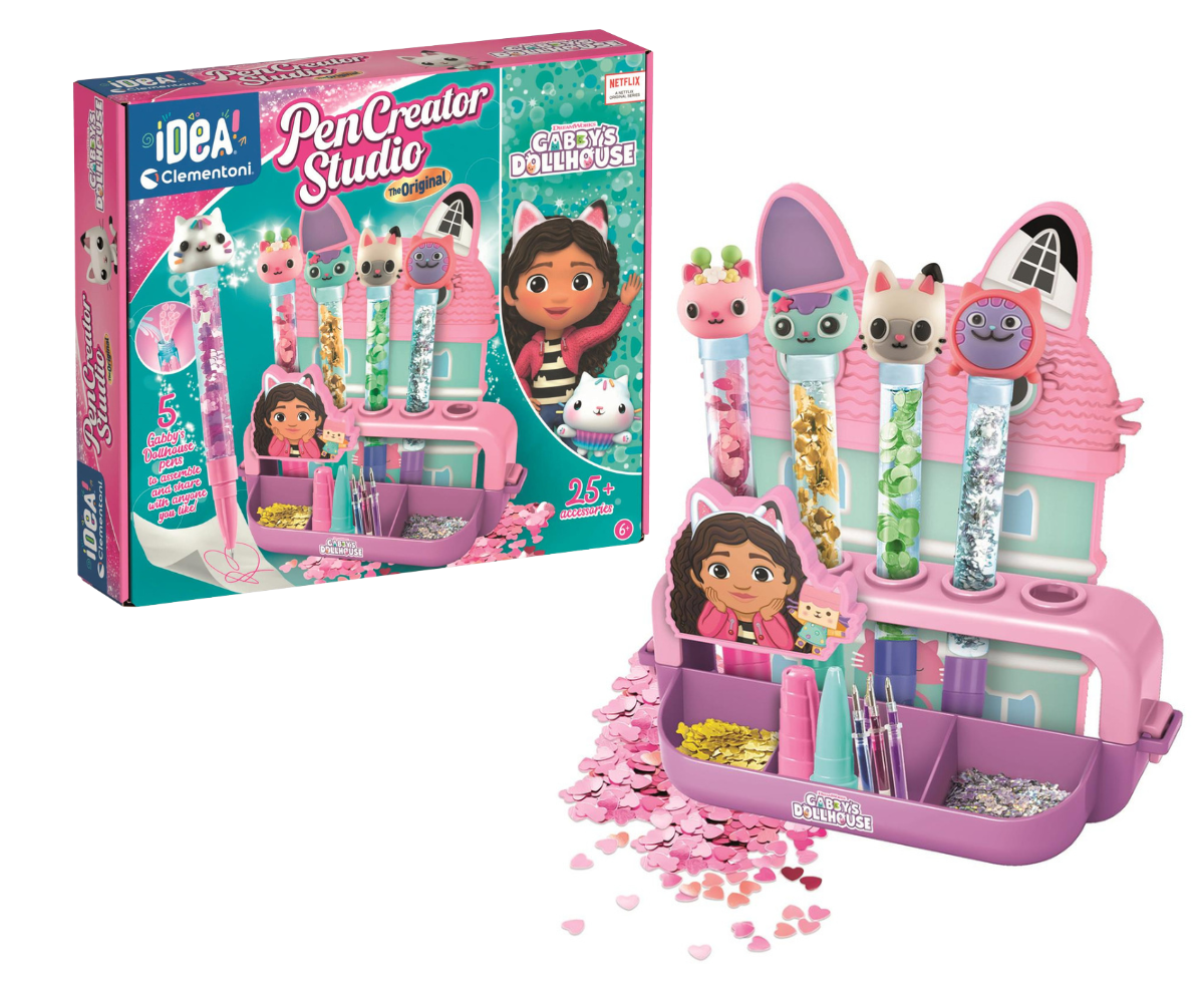 Gabby’s Dollhouse loovkomplekt Idea Art Pen Factory koos pliiatsitehase ja kaunistustega