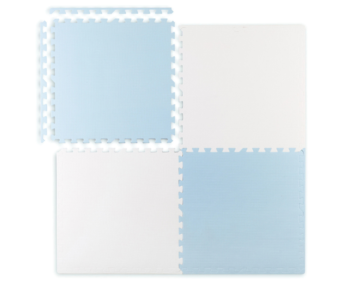 Puzzle mängumatt Ricokids 60×60cm sinine-valge lastetoa turvaline mänguala