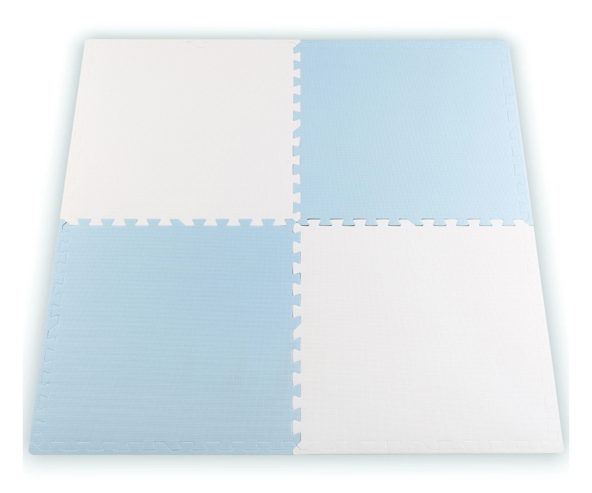 Ricokids puzzle mängumatt sinine ja valge muster