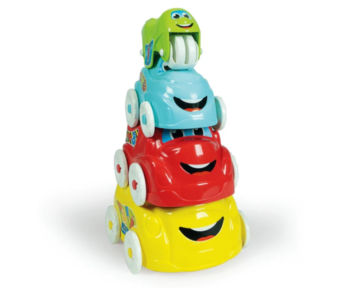 Clementoni sõidukite torn – arendav mänguasi beebidele