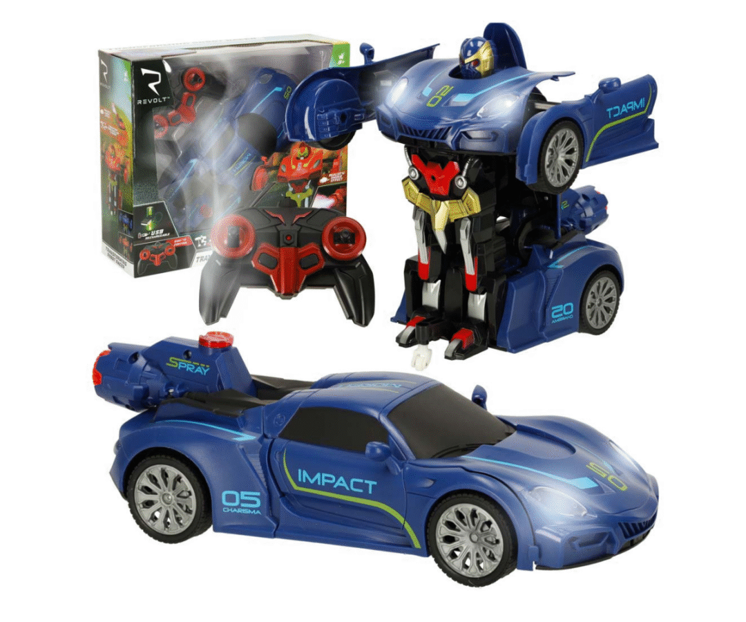 Suur puldiga transformer mänguauto Revolt 32cm - sinine
