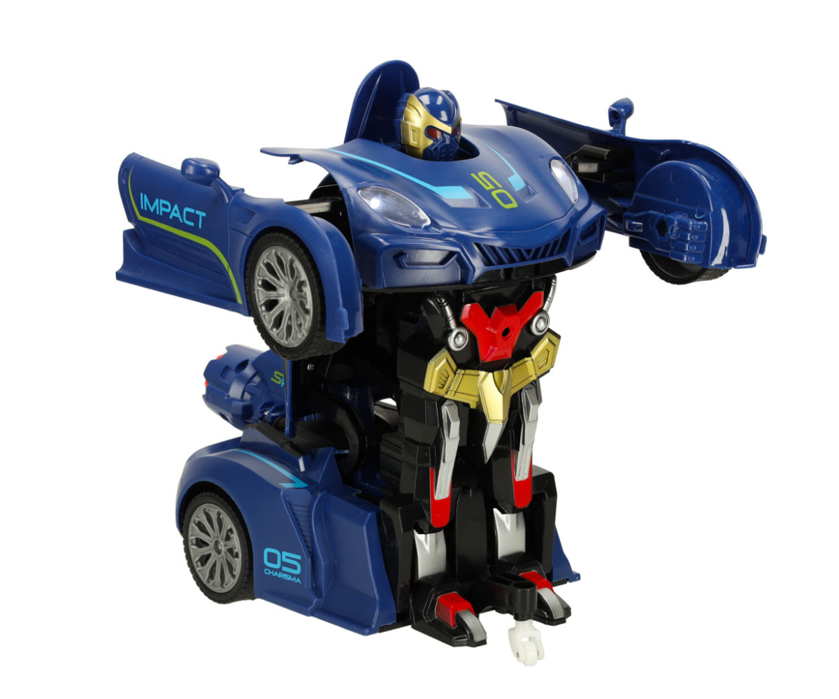 Suur puldiga transformer mänguauto Revolt 32cm - sinine