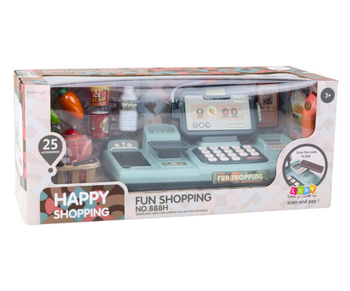 Laste mängukassa mikrofoniga – 25-osaline komplekt pakendil, sisaldab erinevaid tarvikuid