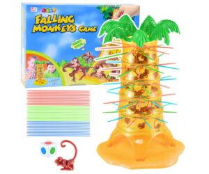 Osavusmäng Hüppavad ahvid - lõbus pere mäng (30cm) koos mängutorniga ja ahvidega