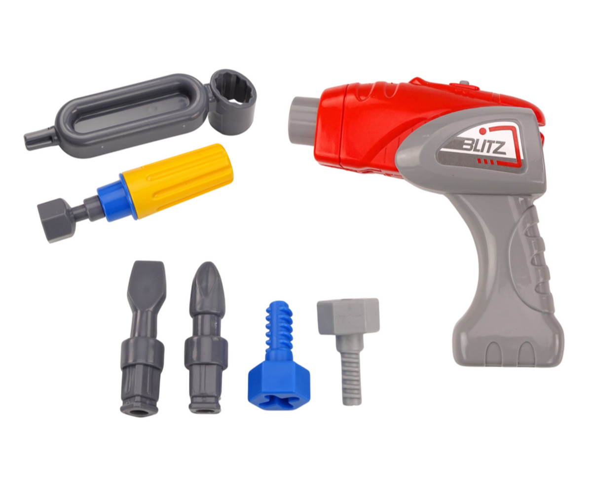 Tööriistade komplekt Prügiauto koos tööriistadega DIY – roheline, sisaldab kruvikeerajat ja kinnitusdetailide