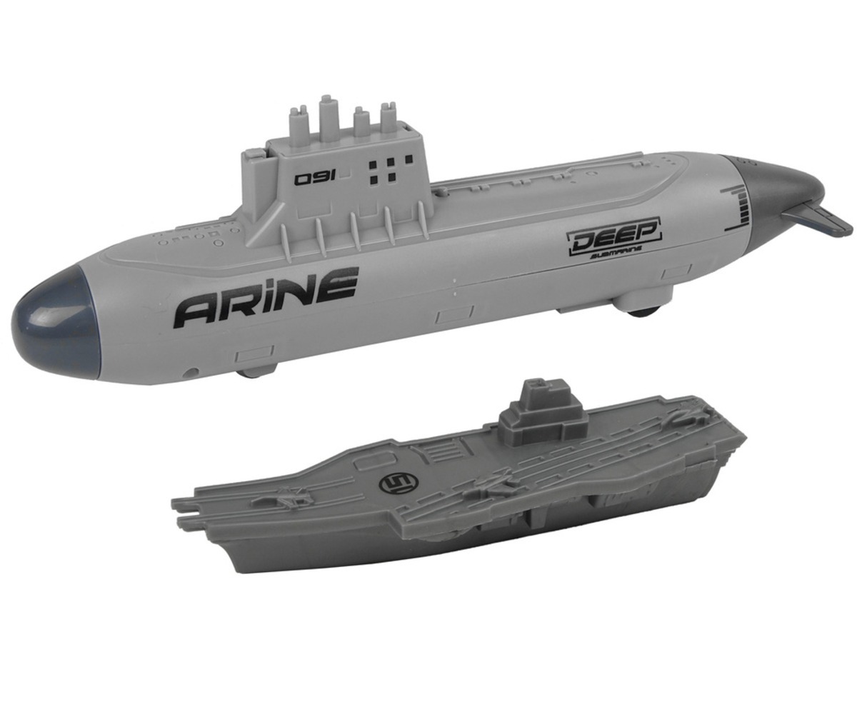 Allveelaev ja laev Sõjamängukomplekt Naval Army – laevad ja hävitajad.