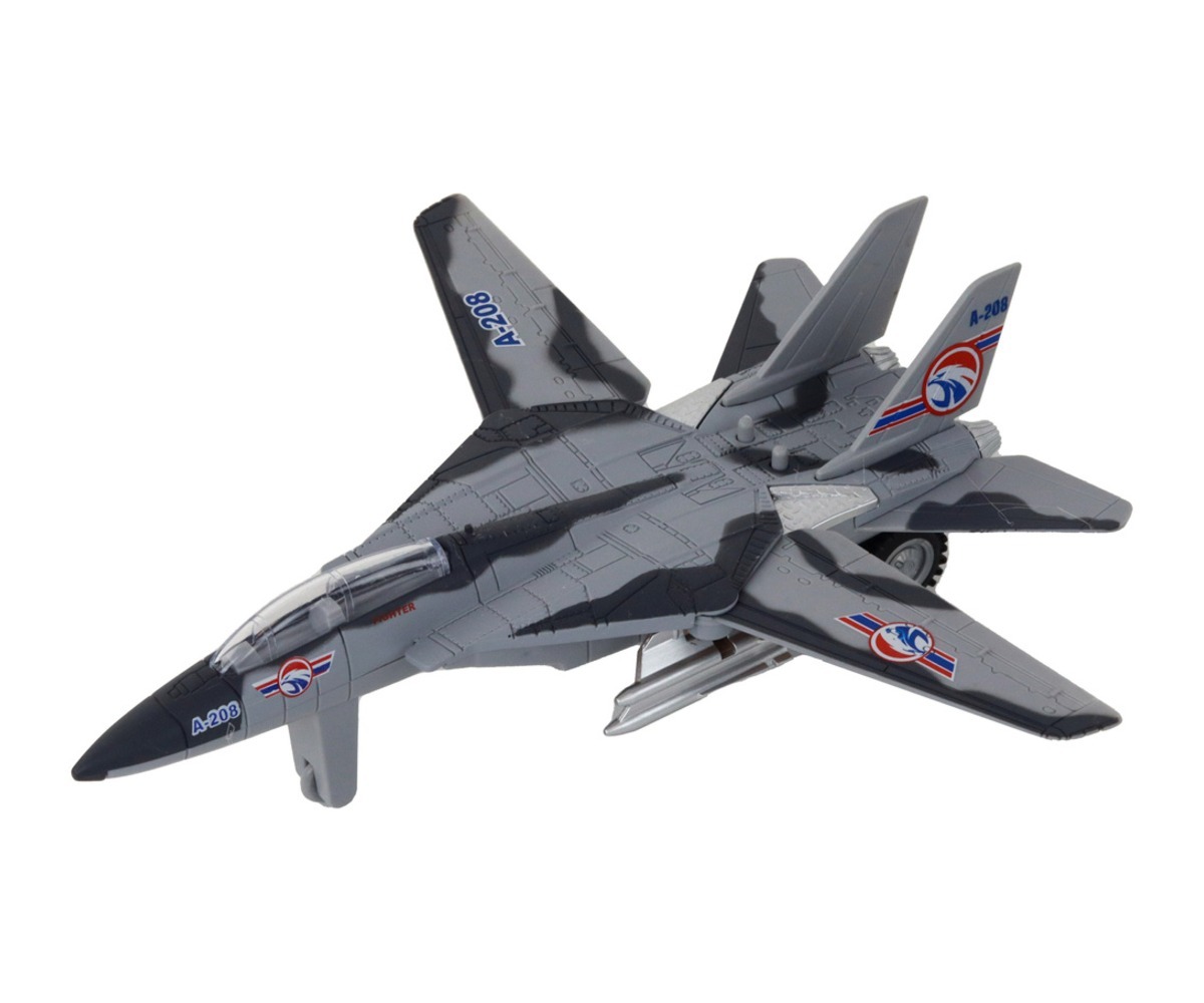 Sõjalennuk helide ja tuledega – Military Fighter hall mudel elegantse kujundusega