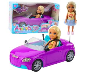 Ankiki nukk 12cm - kabriolett auto, ühes pakendis ja rõõmsamees nukuga