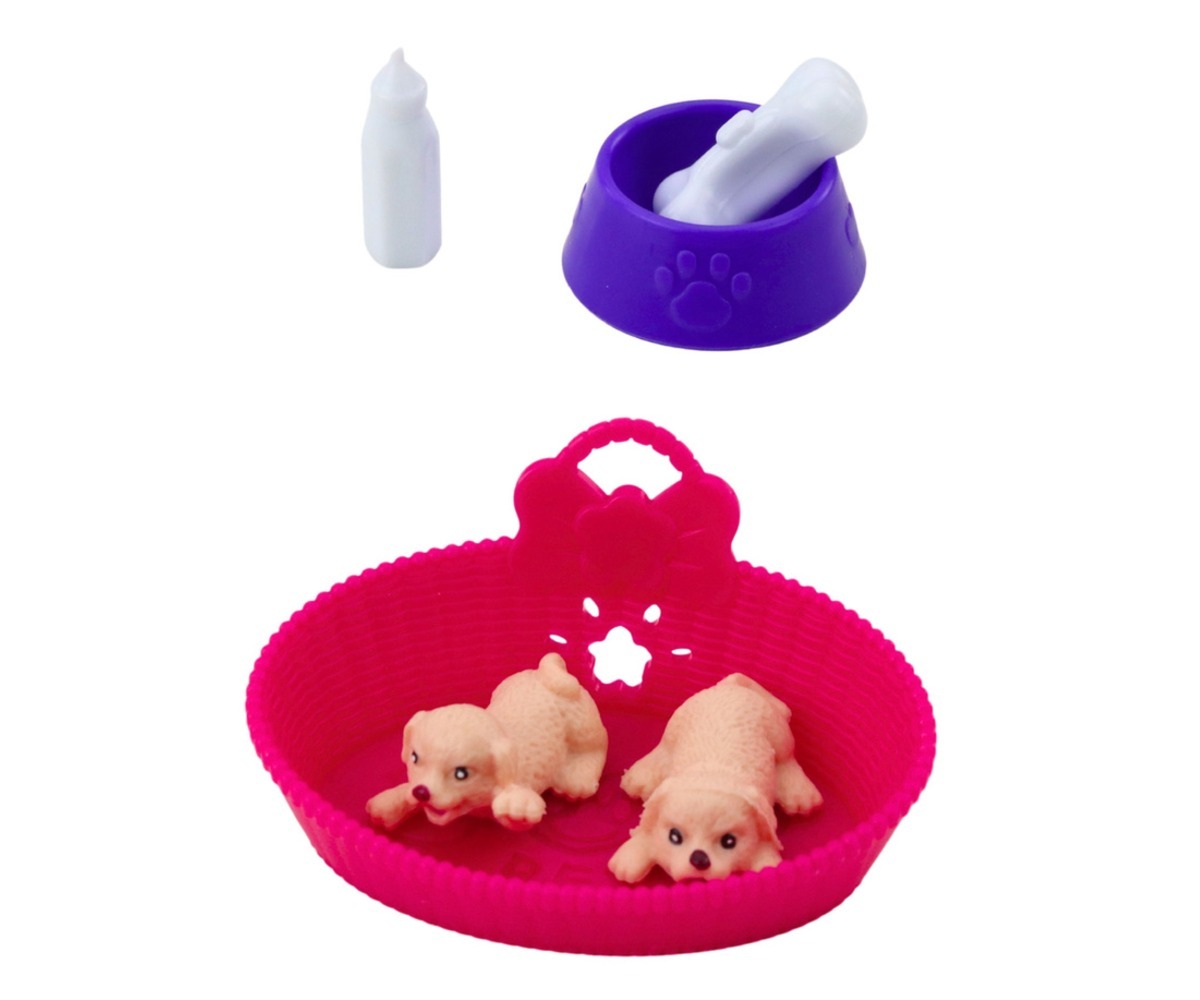 Mini nuku komplekti söögitarvikud, sealhulgas toit ja joogikauss