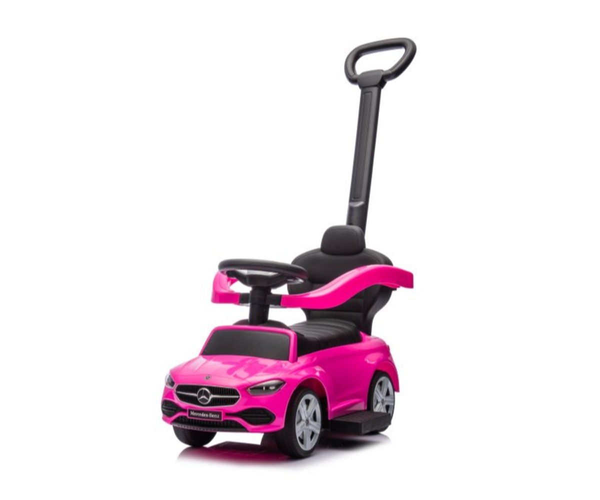 Lükkesanguga Mercedes 3in1 roosas toonis tagantvaates.