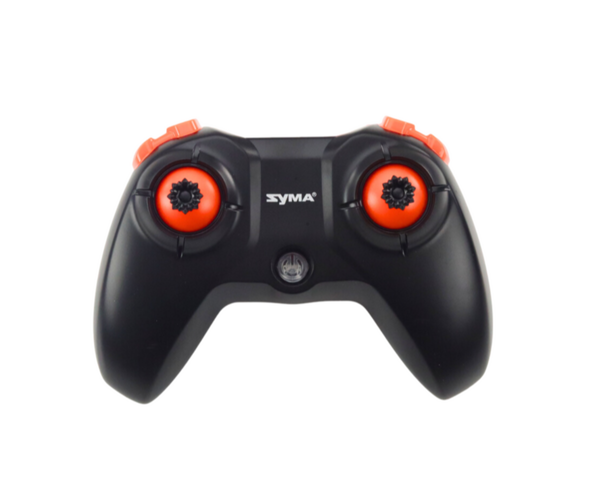 SYMA X38 droon ja tarvikud pakendis – karp avatud kujul.