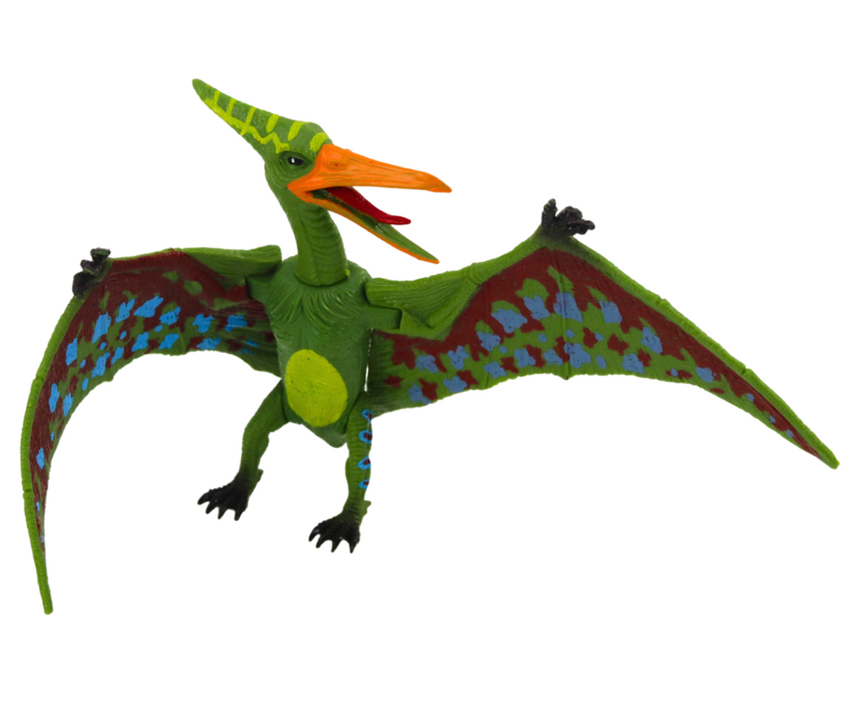 Lastele mõeldud dinosauruste komplekt koos eri värvi ja kujuga figuuridega