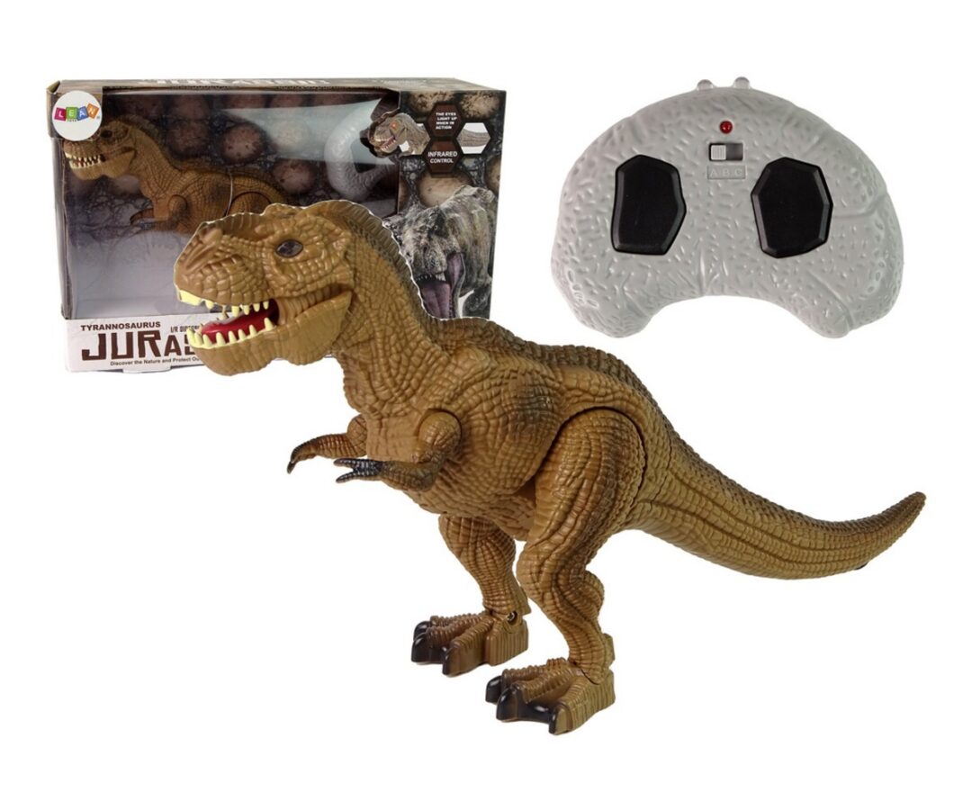 Realistliku tekstuuriga T-Rex mänguasi liikuva pea ja lõuaga