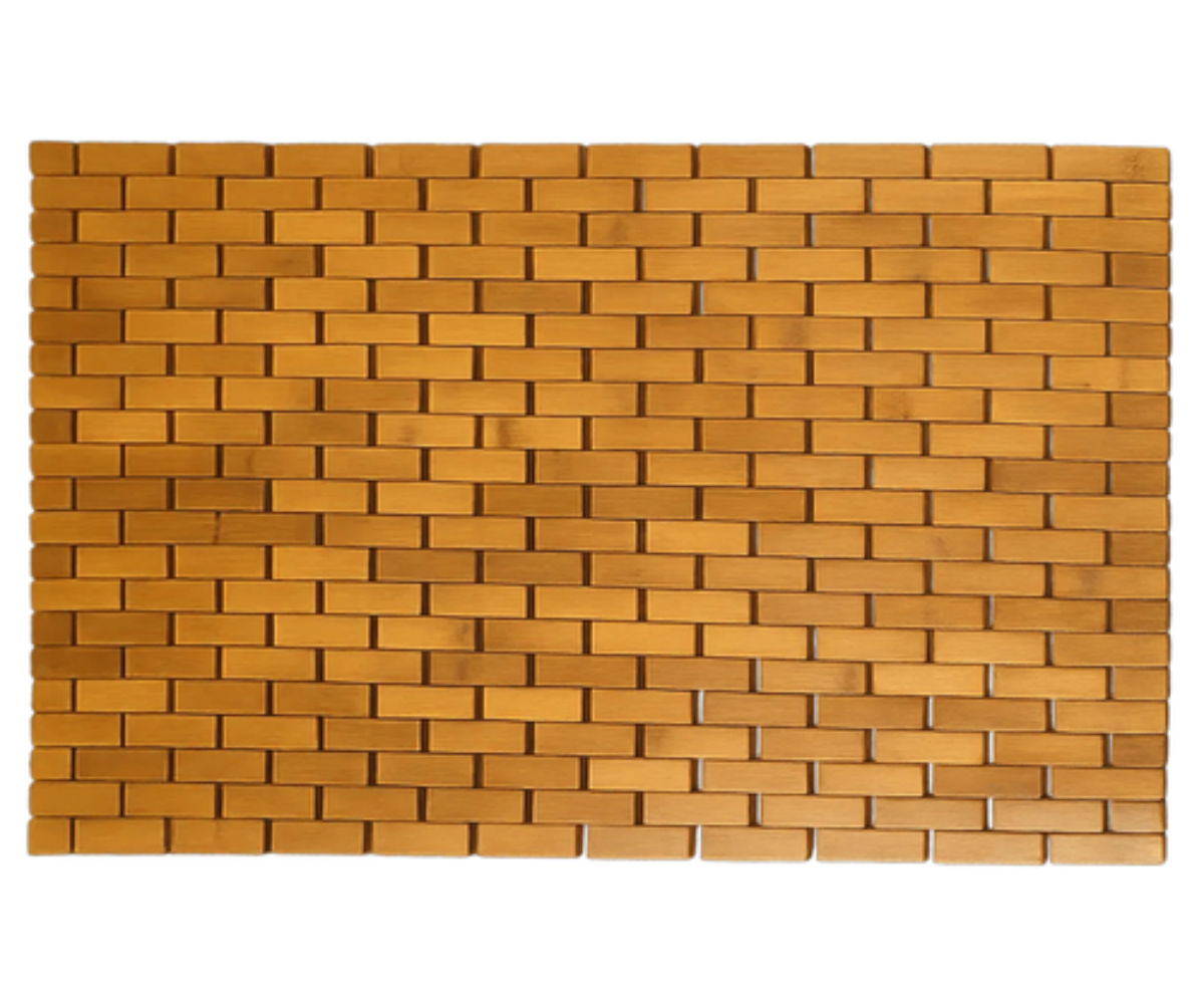 Ruhhy veekindel bambusmatt detailvaates – õhulised bambusliistud