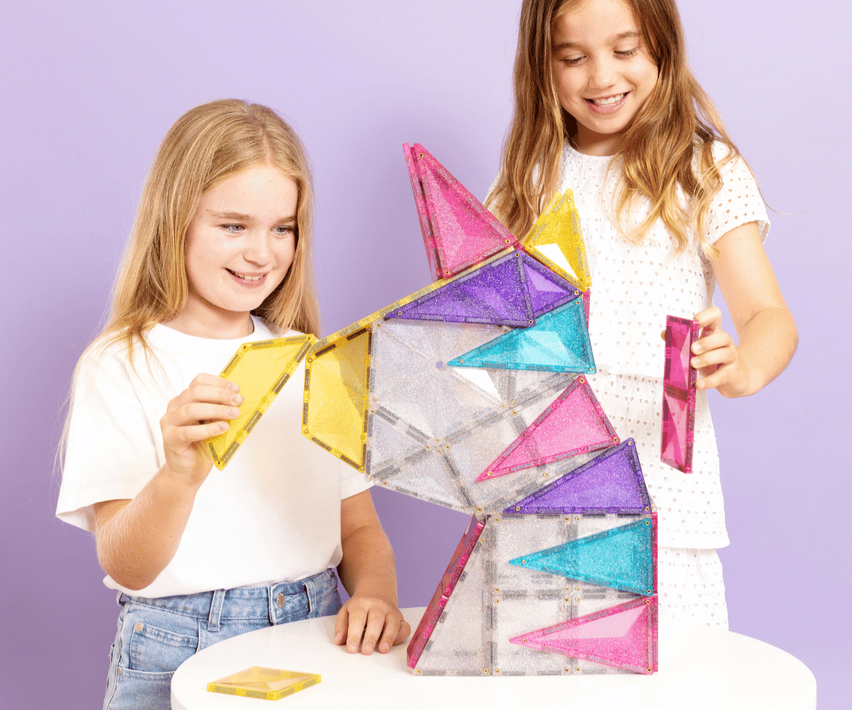 Connetix magnetklotsid Connetix Glitter Unicorn 56-osaline