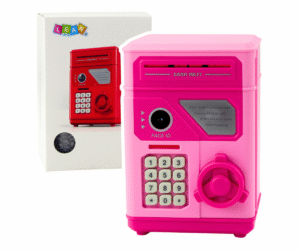 Elektrooniline seif ATM laste PIN-koodiga – roosa