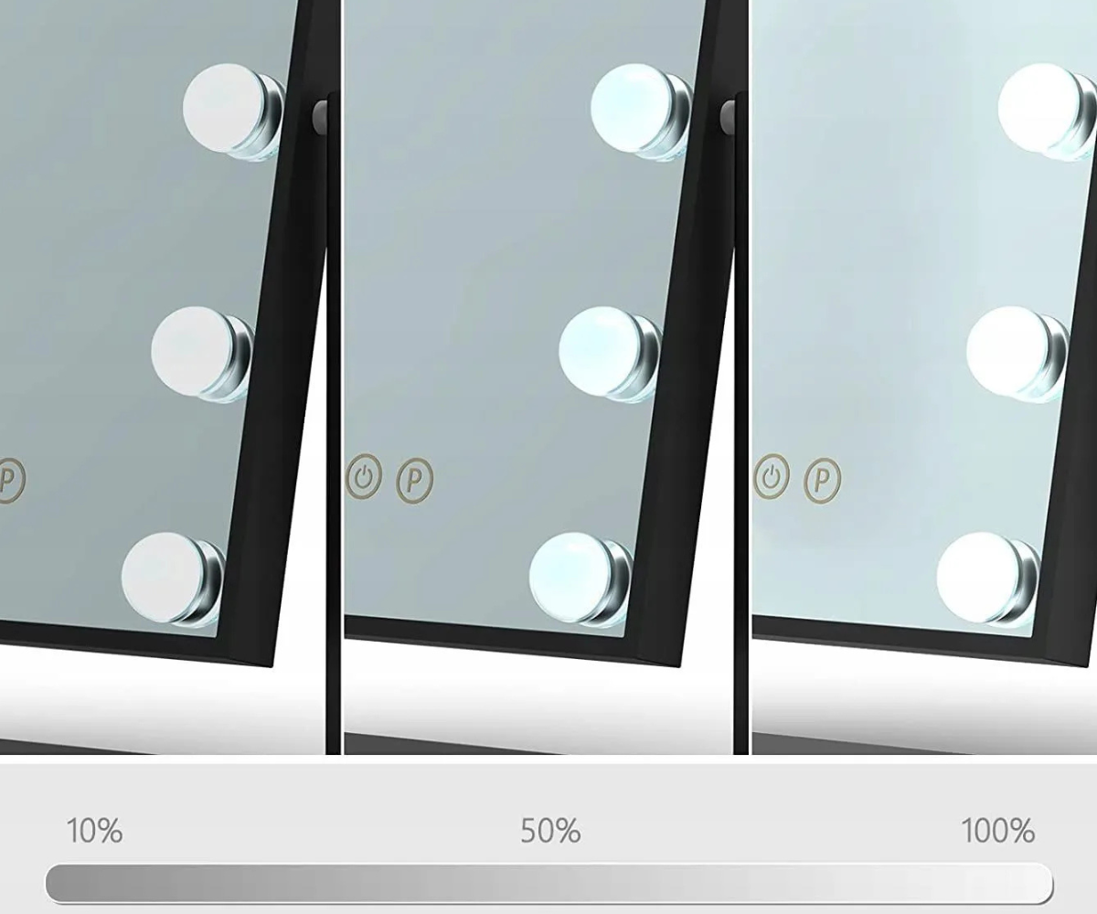 Meigipeegel erinevate valgusrežiimidega – soe, neutraalne ja külm valgus