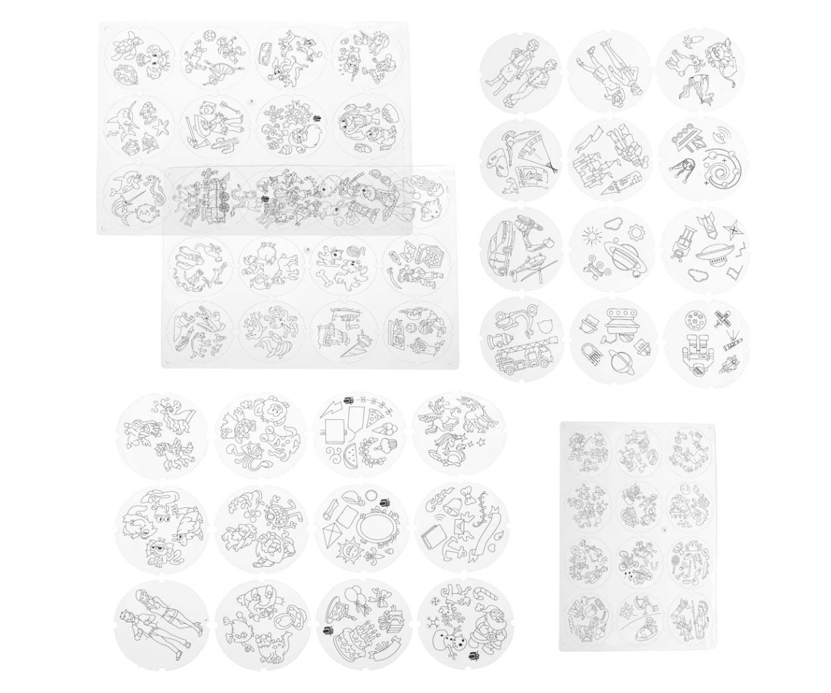 Projektor kuvab pildid paberile, et laps saaks neid üle joonistada.