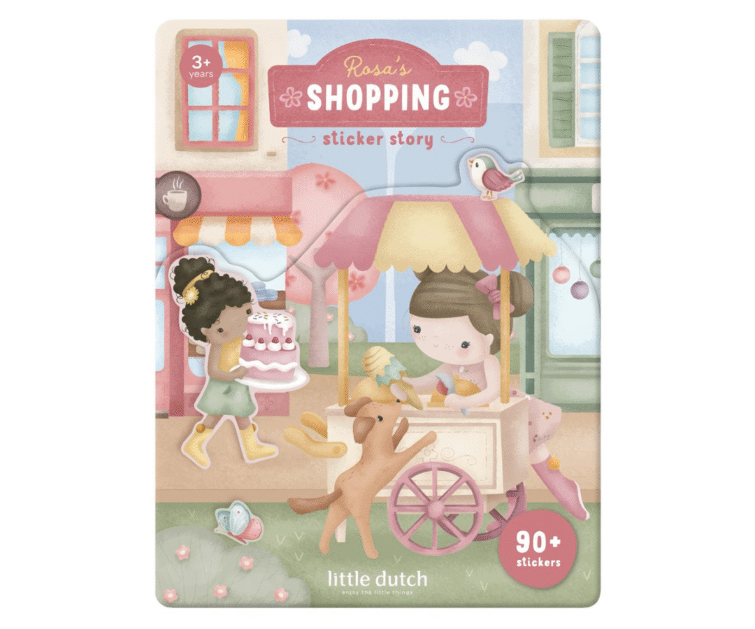 Little Dutch Rosa & Friends kleebiste vihik laste loovmänguks