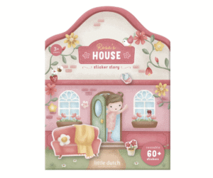 Little Dutch Rosa & Friends kleebiste vihik taaskasutatavate kleepsudega