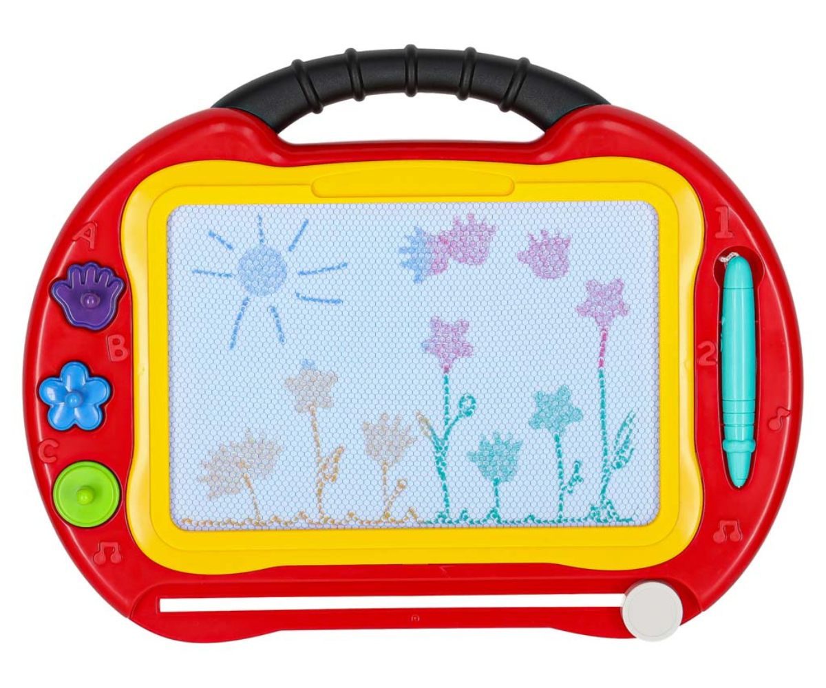 Eemaldatavate jalgadega 2in1 joonistuslaud ja kaasaskantav tahvel.