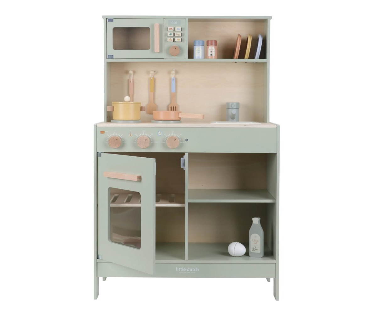 Mänguköögi detailid – pliit, kraanikauss ja mikrolaineahi