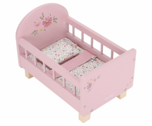 Little Dutch puidust nukuvoodi koos Soft Flowers tekstiiliga