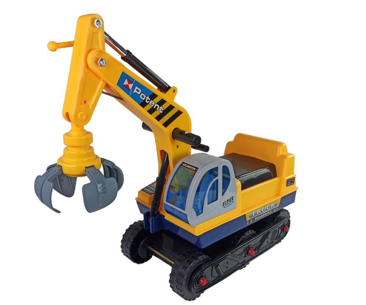 Jeździk-koppa külgvaates, näha iste ja tugev alusraam.