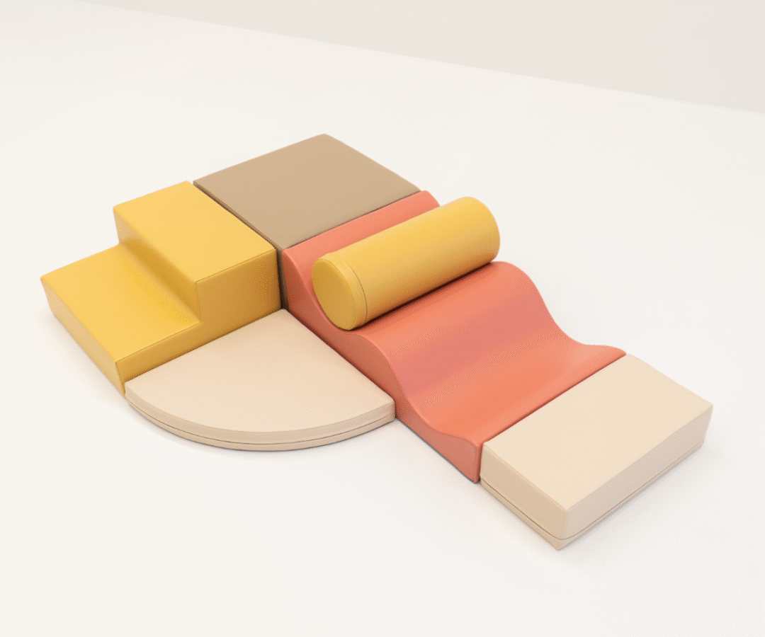 Pehmed mänguklotsid 6tk IGLU Explorer - Pastel Fries