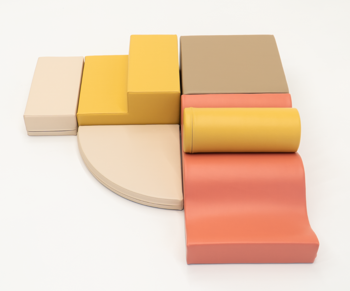 Pehmed mänguklotsid 6tk IGLU Explorer - Pastel Fries