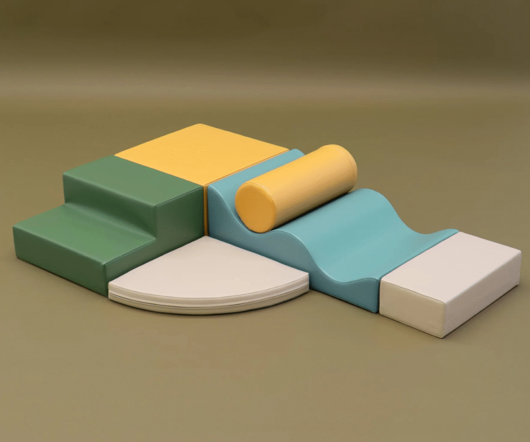 Pehmed mänguklotsid IGLU Explorer 6tk - Pastel Sea