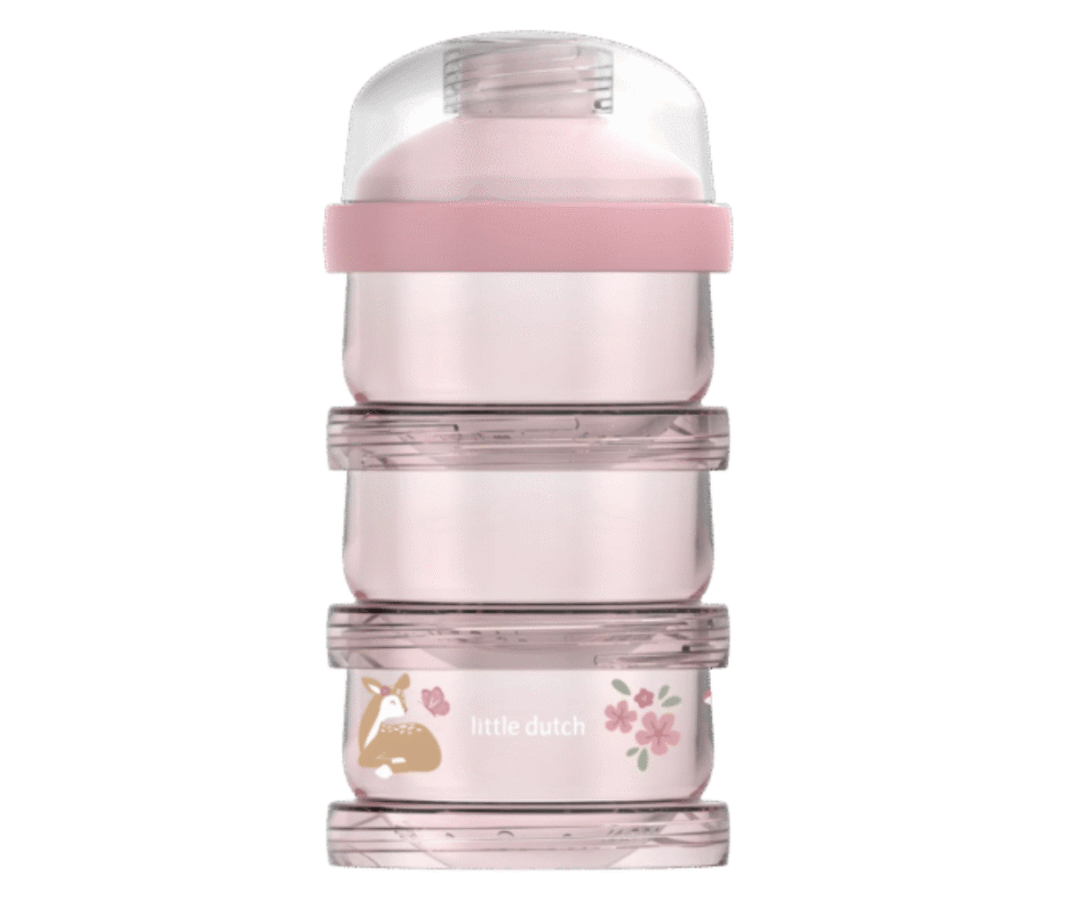 Little Dutch Fairy Garden piimapulbritorn kolme virnastatava anumaga.