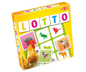 Loto kaartide lähivaade erinevate farmiloomade illustratsioonidega