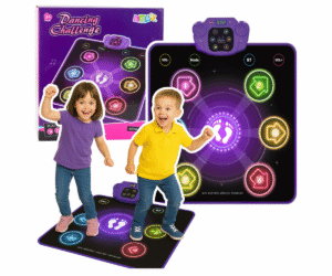 Interaktiivne tantsumatt Dancing Challenge Bluetooth-ühendusega – must ja lilla disain