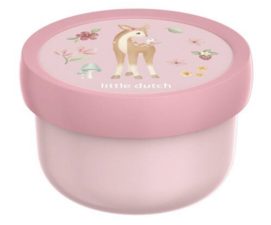 Little Dutch Fairy Garden toidutops pastelsete haldjakujundustega ja avatud kaanega