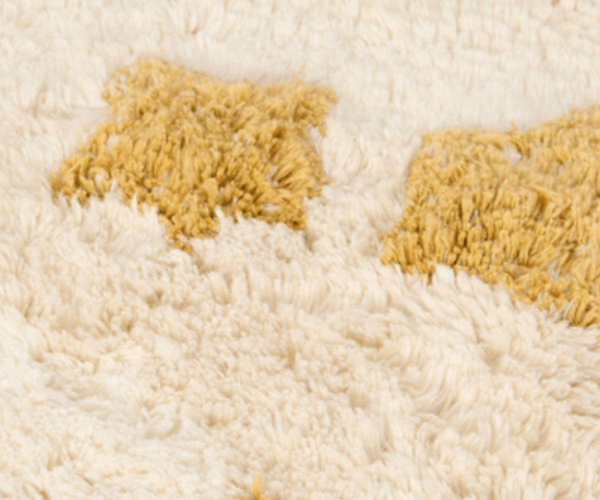 Libisemiskindel käsitööna valmistatud Little Dutch Haneke vaip pastelsetes toonides