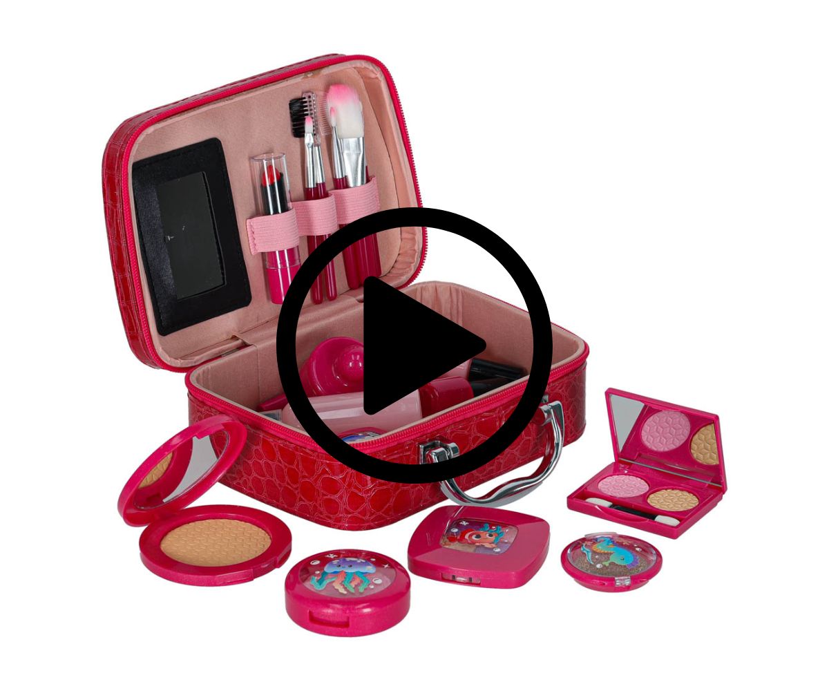 Video Laste meigikomplekt kohvris 22-osaline – merineitsi teemaline