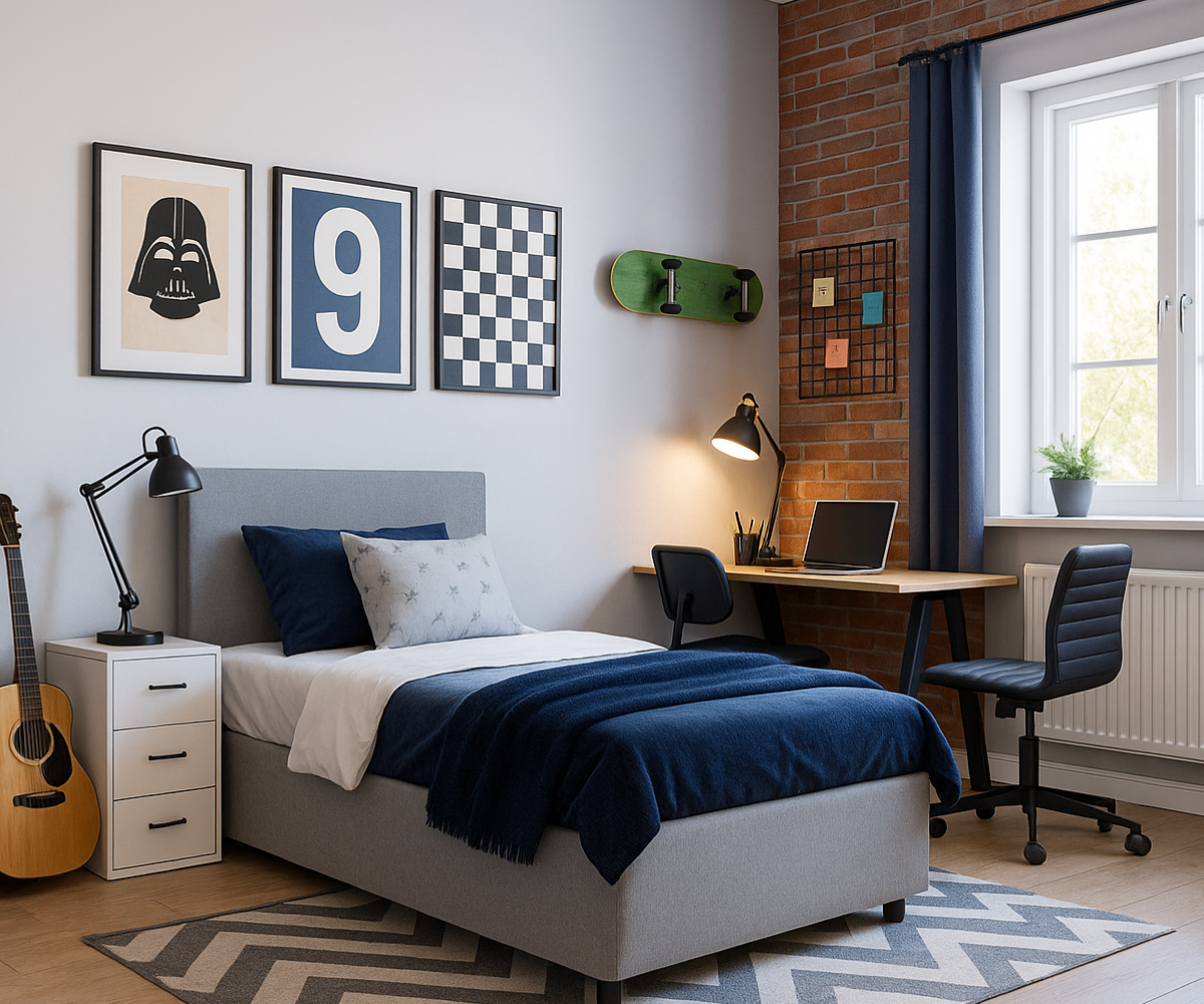 Stiilne ja praktiline voodi teismelisele roosas toonis, mahuka panipaigaga