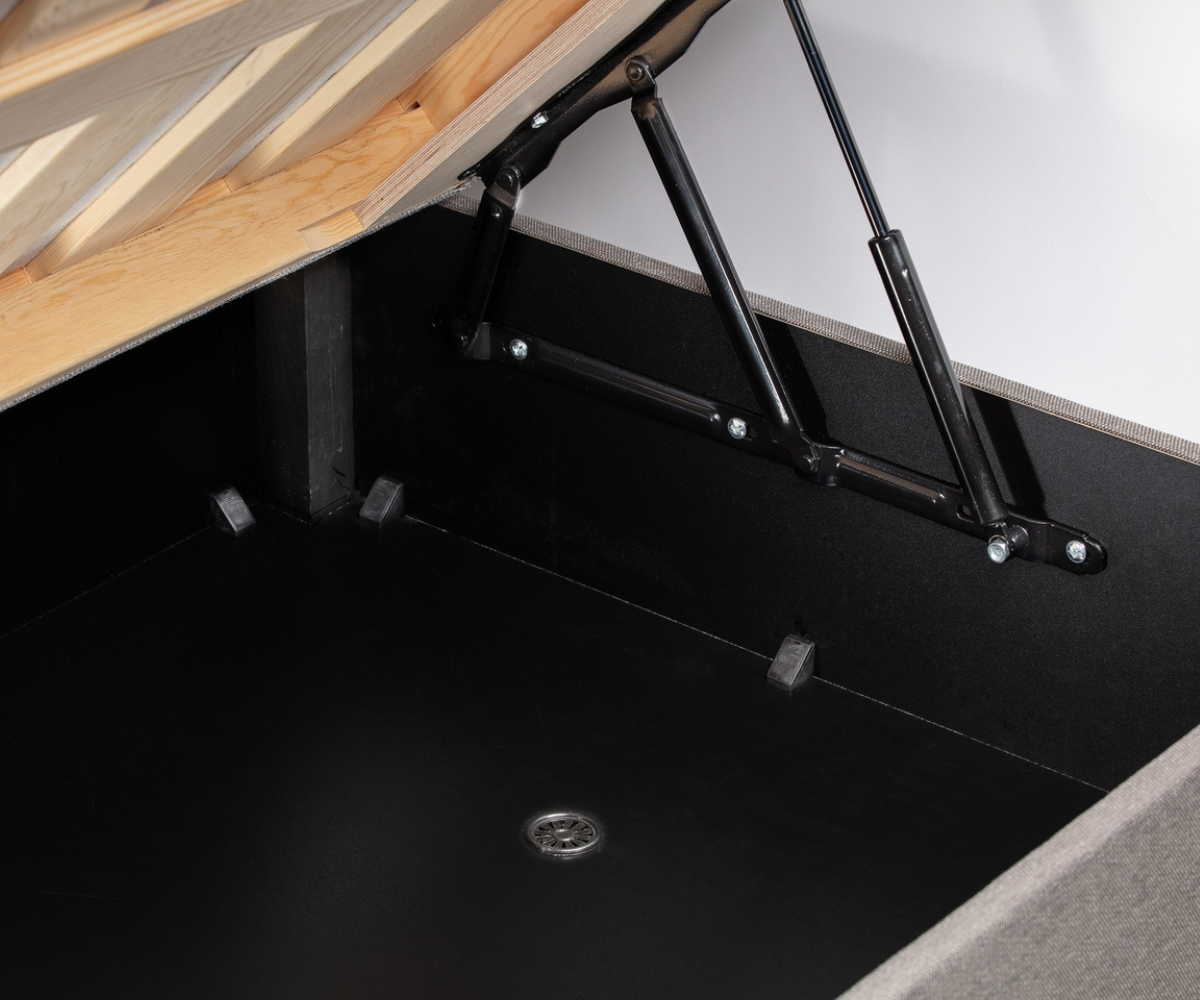 Voodi teismelisele 120x200cm Blue STORAGE kušett – roosa