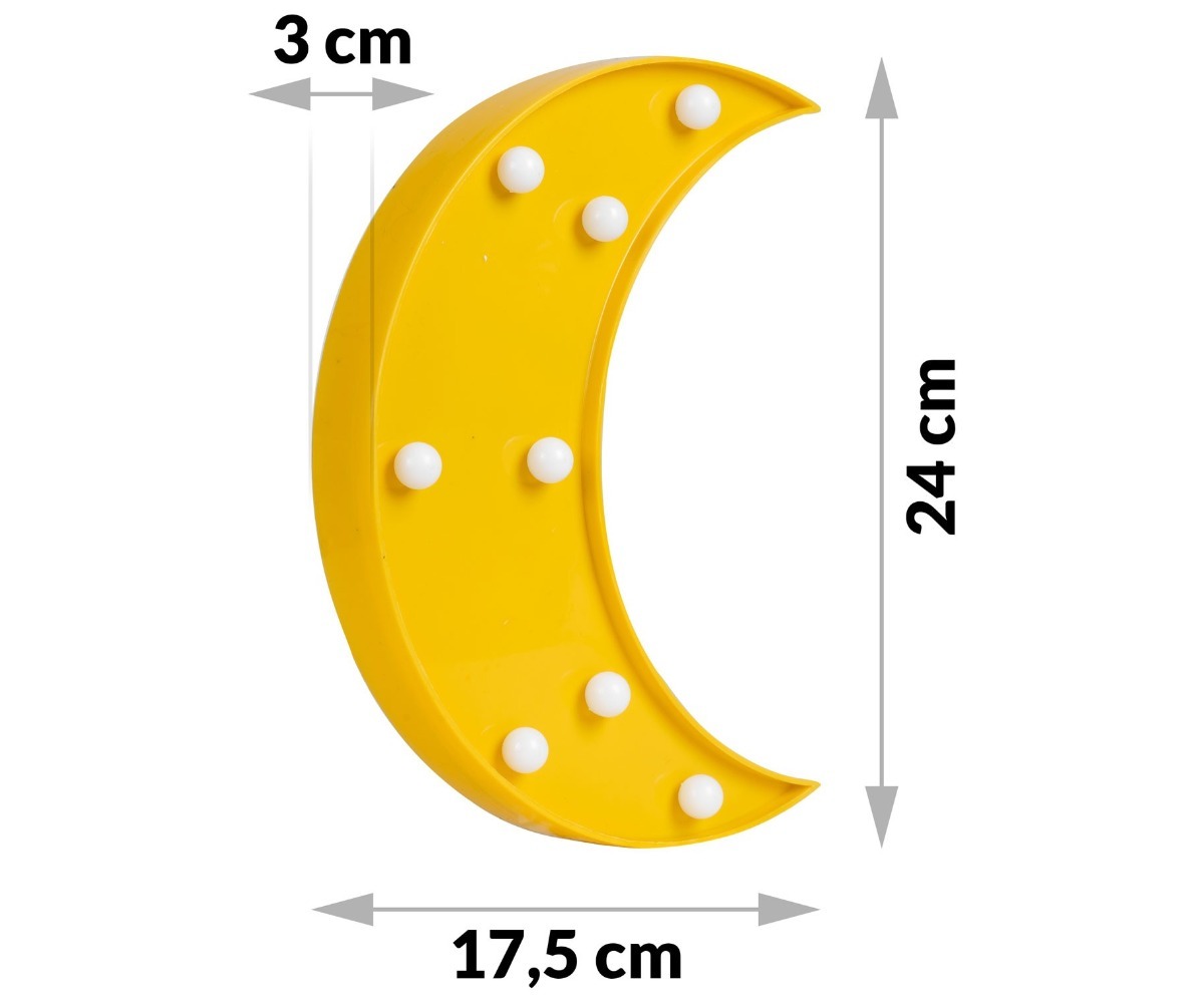 Öölamp Kuu Nukido 740920 mõõtmed: 24 cm kõrgus ja 17,5 cm laius on ideaalne igasse tuppa
