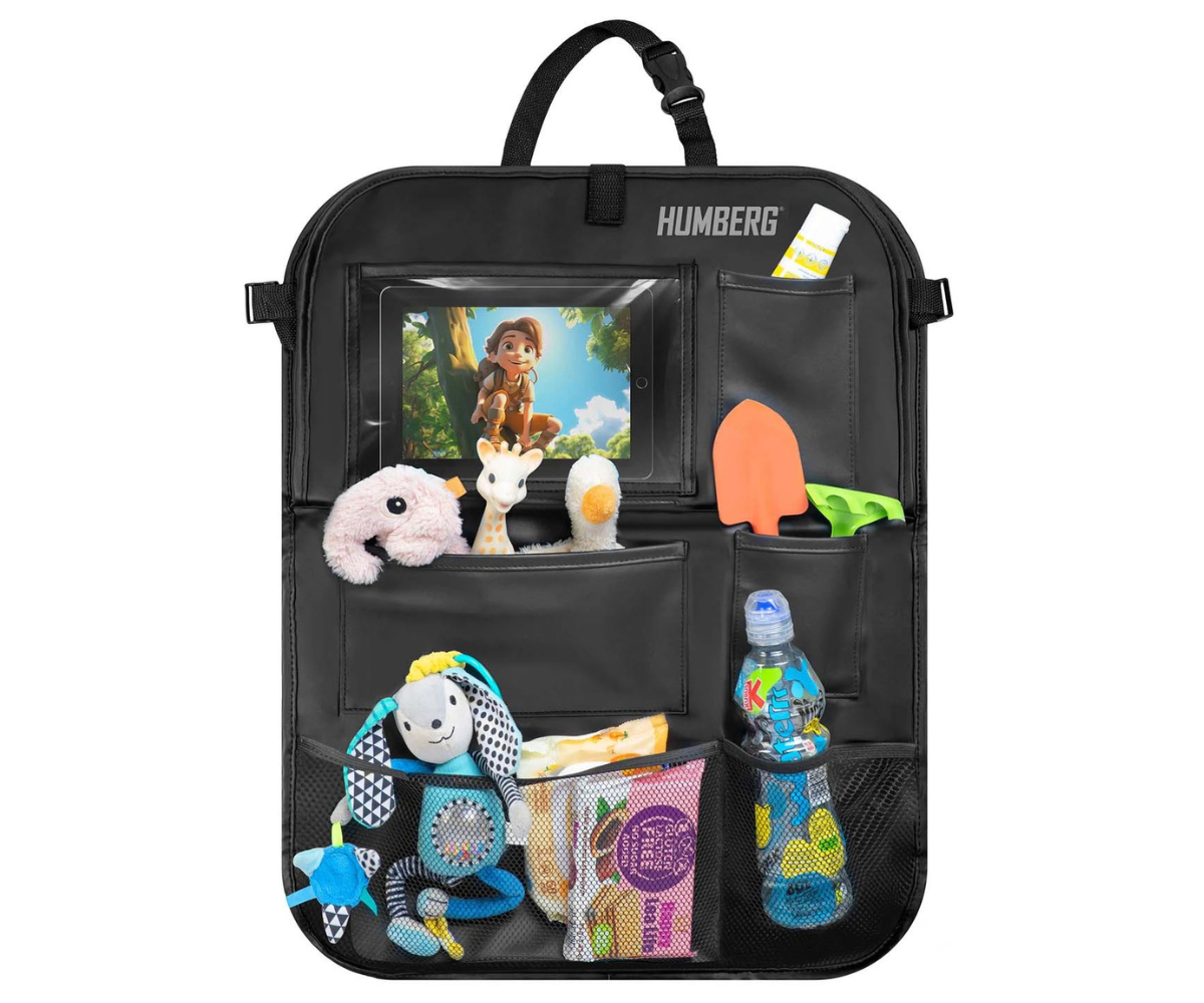 HM-993 korraldaja esitlus: mitu taskut ning läbipaistev tahvlihoidik.