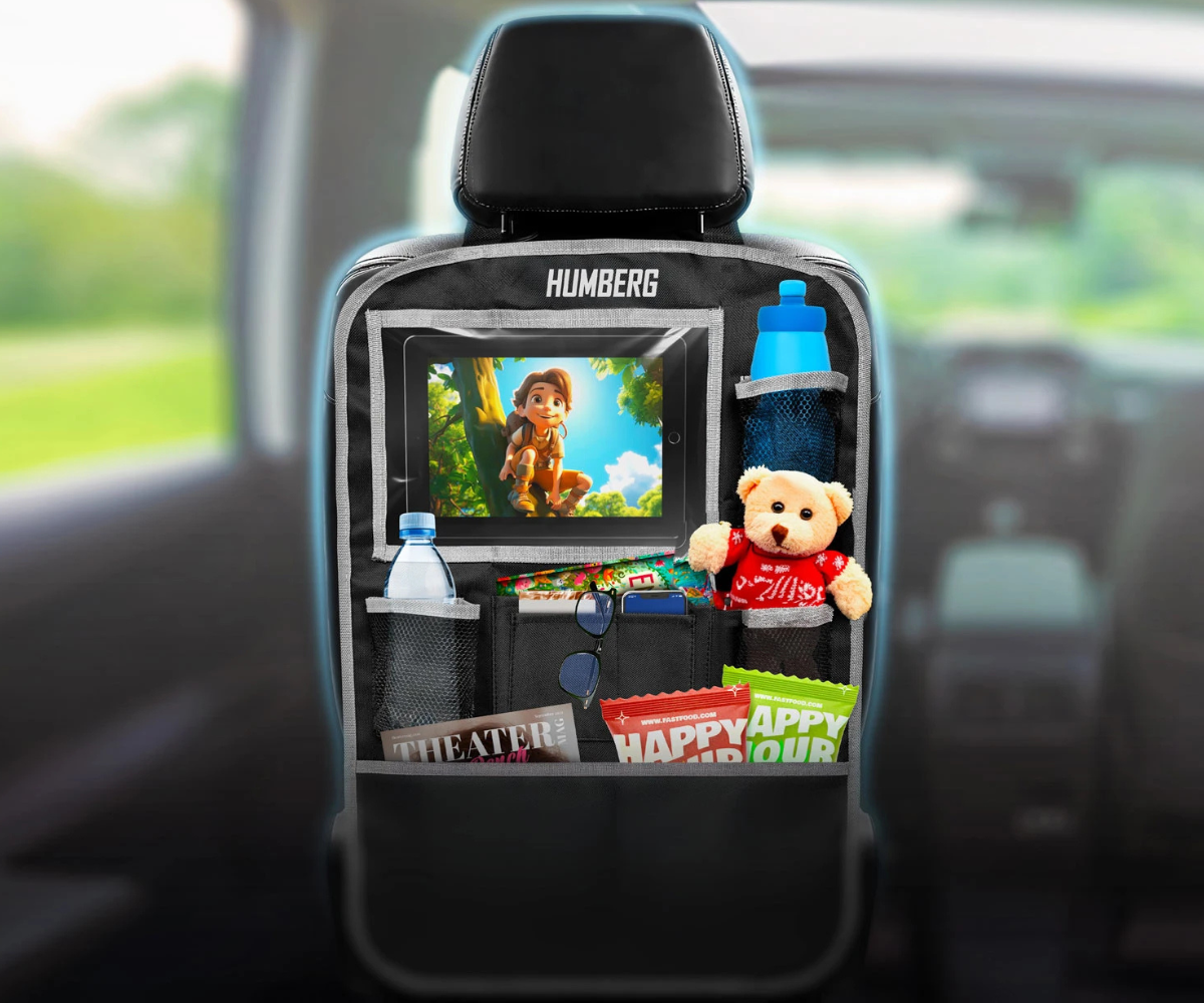 Autoistme korraldaja HM-992 suured ja väikesed hoiutaskud esiküljelt