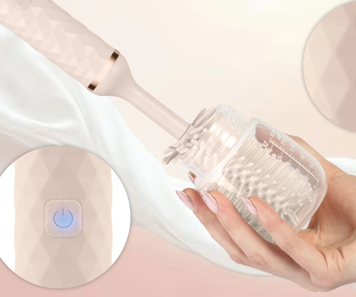 Luti puhastusotsik Nukido elektrilisele pudeliharjale