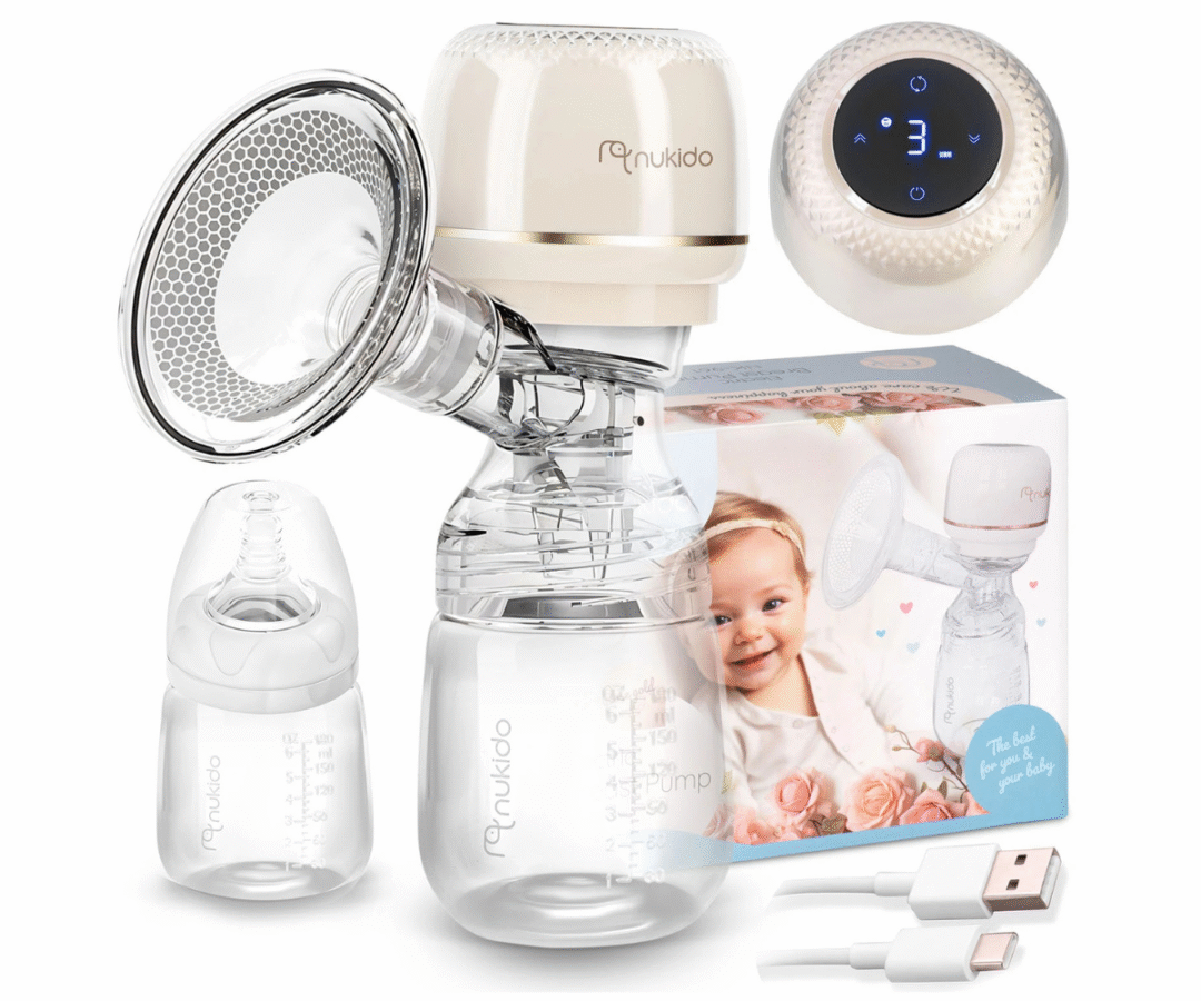Nukido NK-961 kolmefaasiline elektriline rinnapump koos 180 ml pudeliga