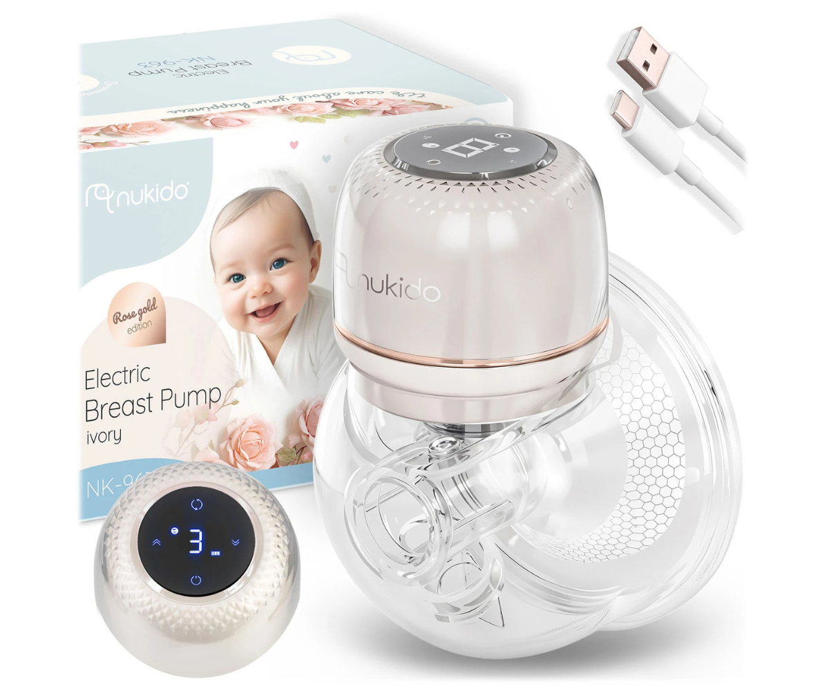 Nukido NK-963 beež elektriline rinnapump eestvaates koos LED-ekraaniga
