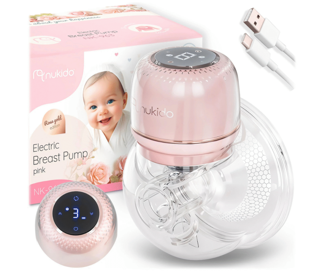 Nukido NK-963 roosa elektriline rinnapump täiskomplektina