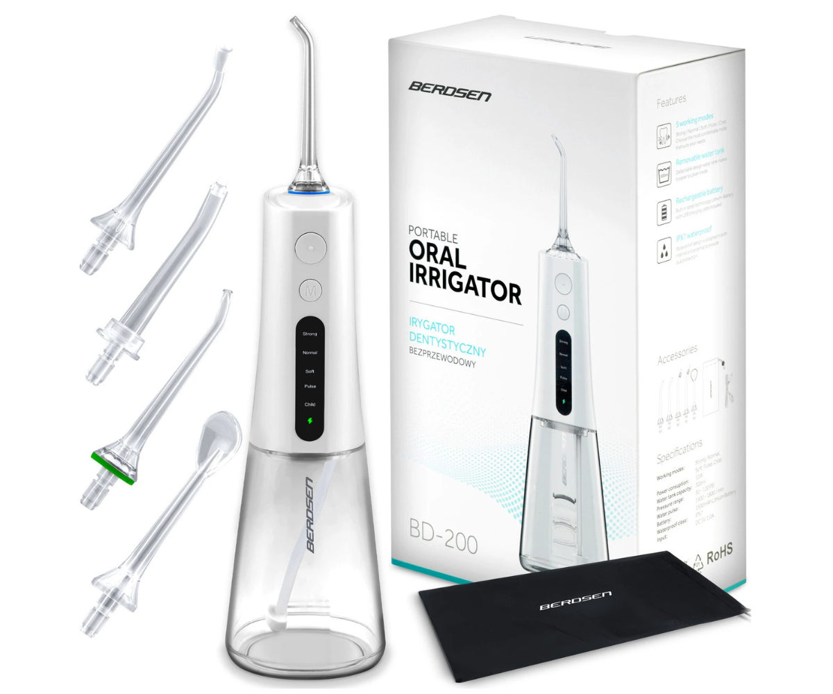 Berdsen BD-200 juhtmeta hambairrigaator vannitoas kasutamisel