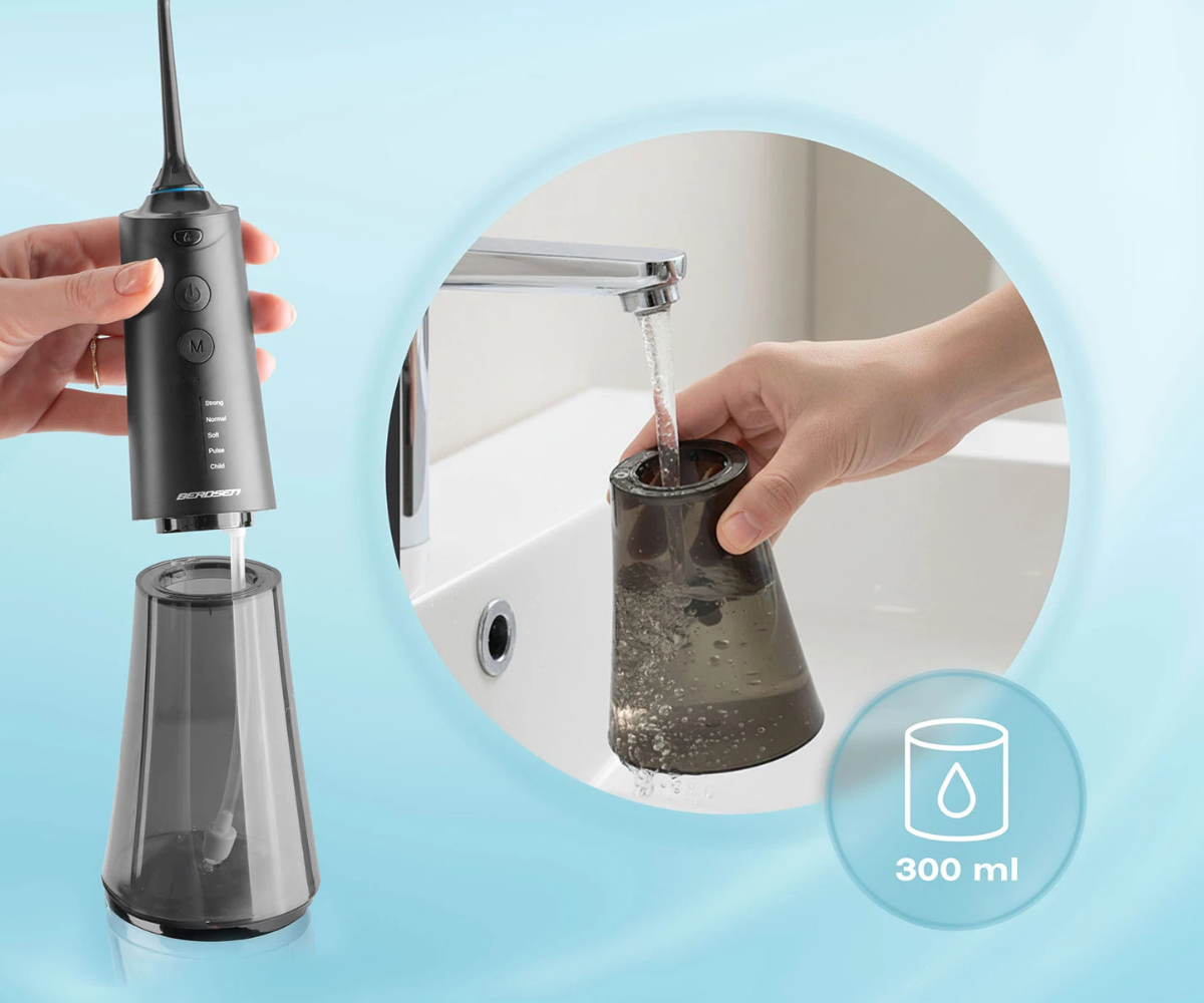 300 ml veepaagiga hambairrigaator – mugav kasutada kogu puhastuse vältel